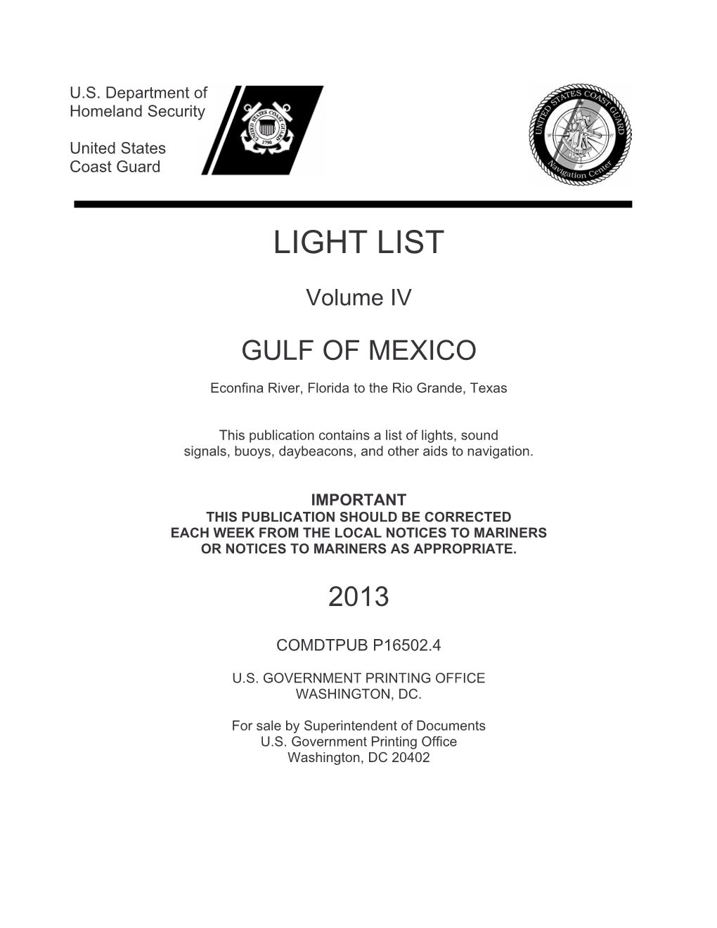 Light List 2013