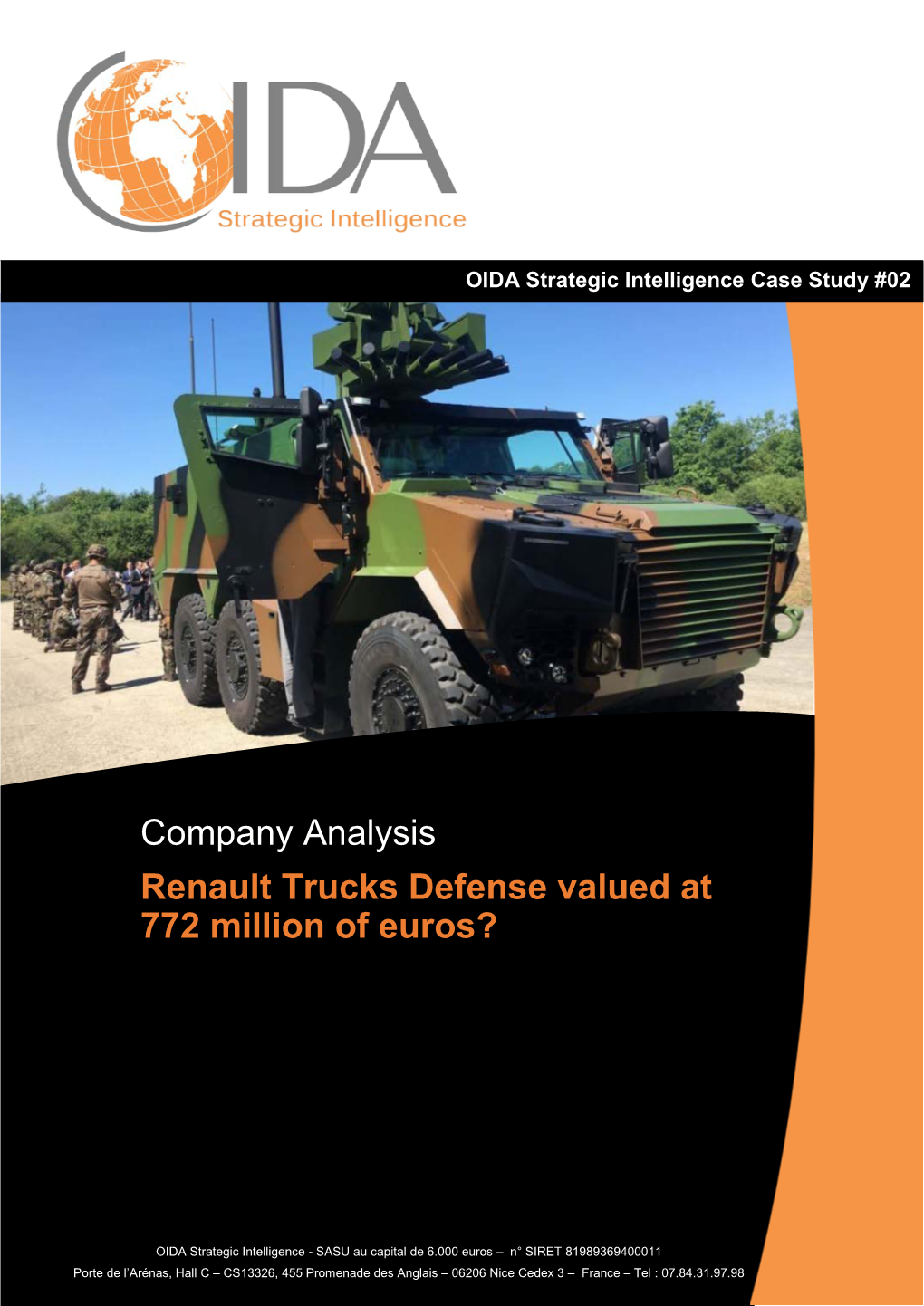 Renault Trucks Defense Valued at 772 Million of Euros?