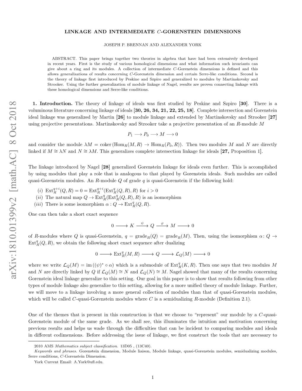 Linkage and Intermediate C-Gorenstein Dimensions