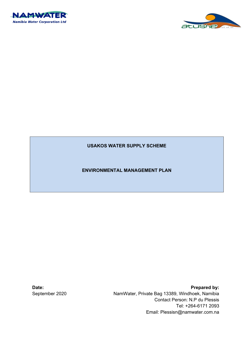 1928 EMP Continuation of the Usakos Water Supply Scheme And