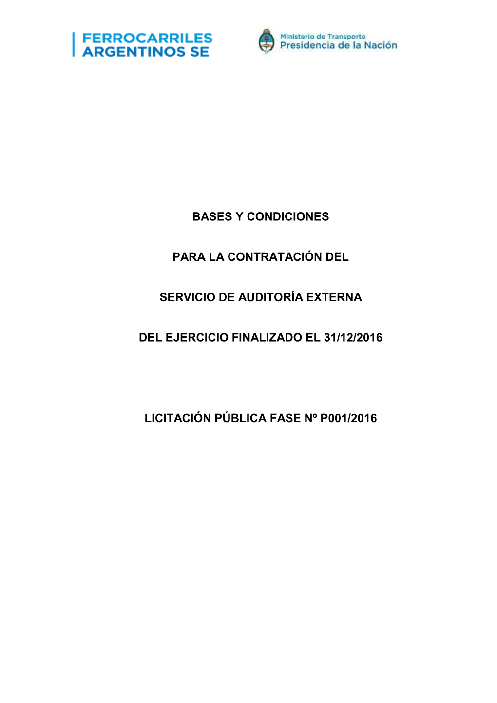 Bases Y Condiciones Para La Contratación Del Servicio