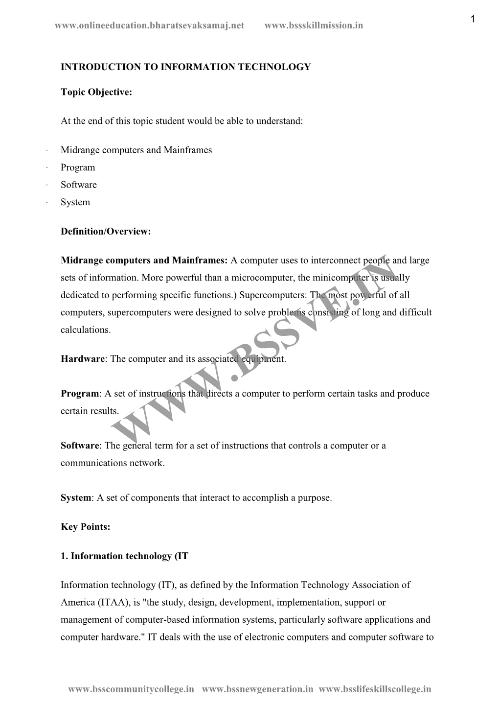 For a Set of Instructions That Controls a Computer Or a Communications Network