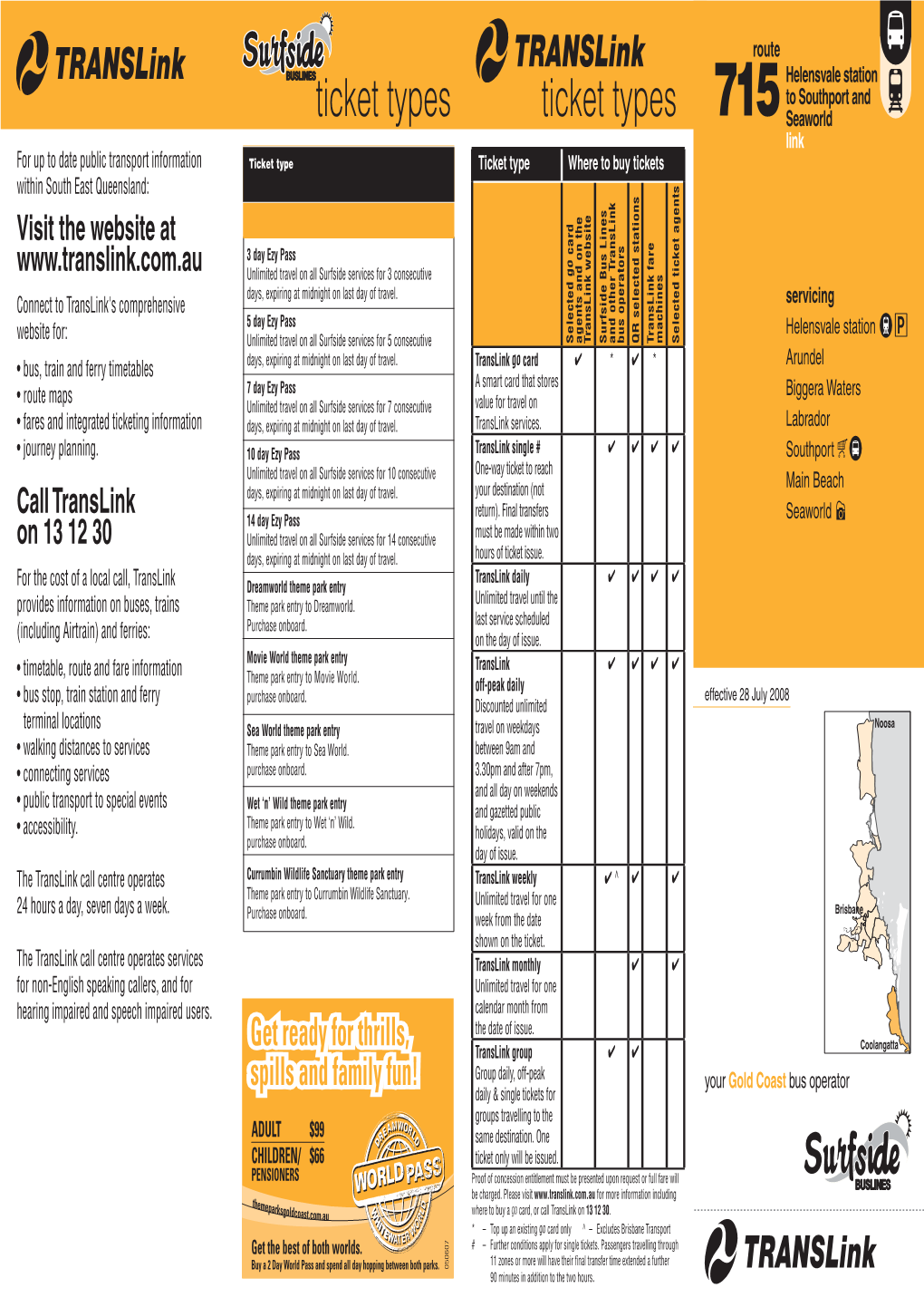 Route 715 Timetable