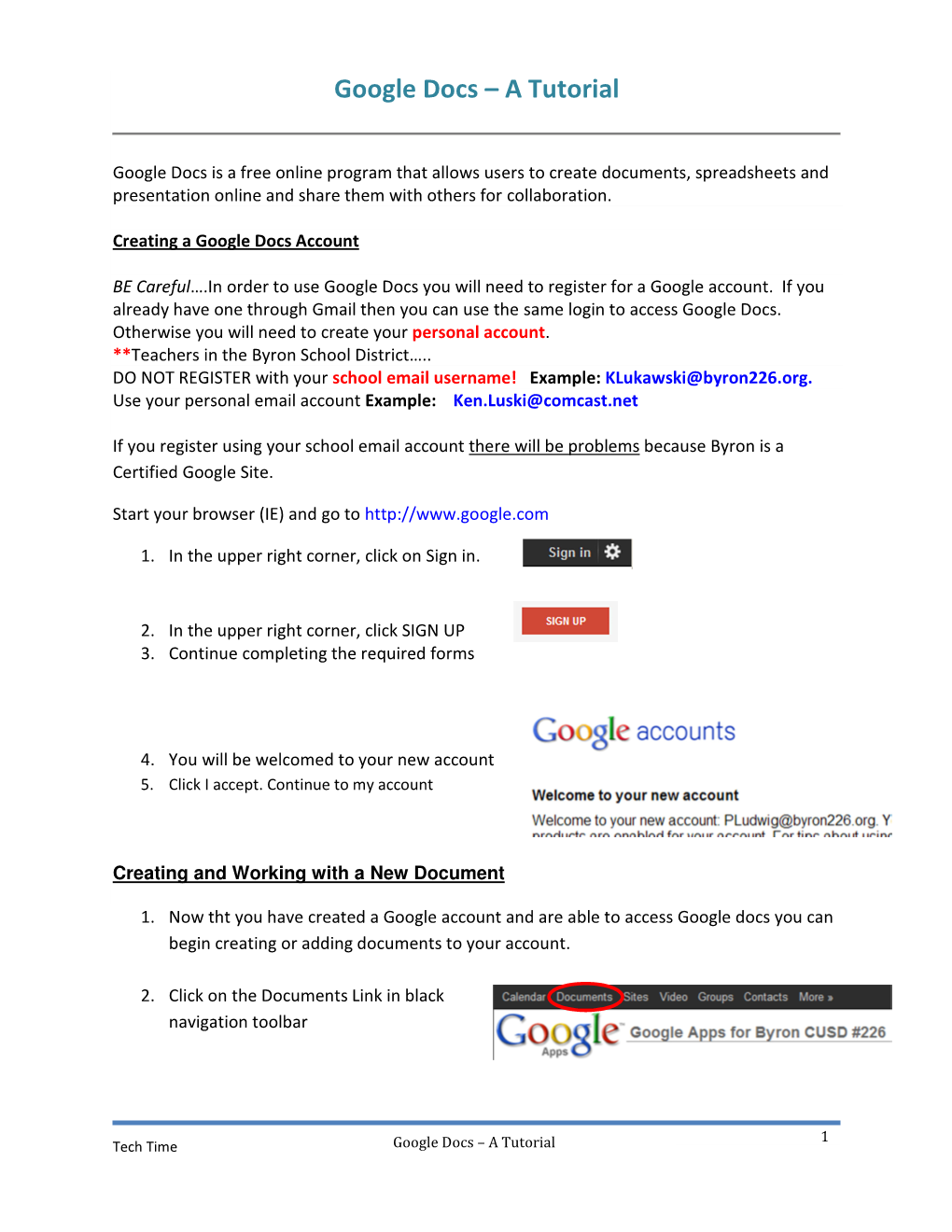 Google Docs – a Tutorial