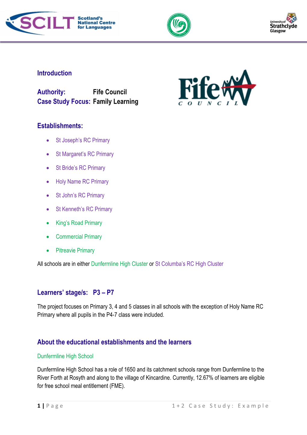 Fife Council Family Learning Case Study
