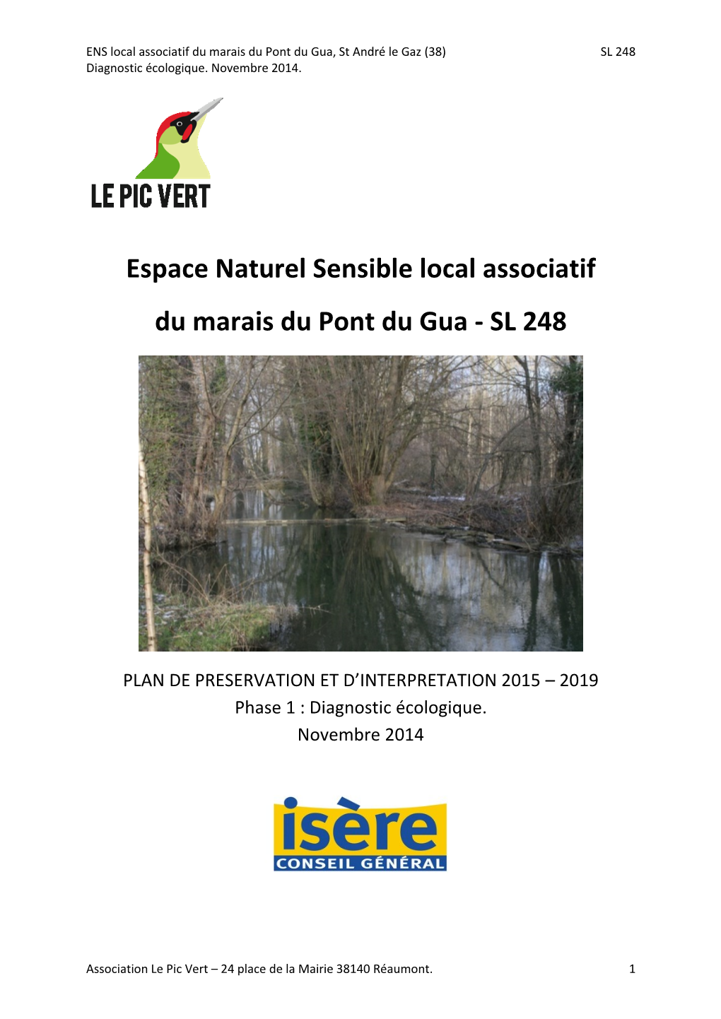 Espace Naturel Sensible Local Associatif Du Marais Du Pont Du Gua - SL 248