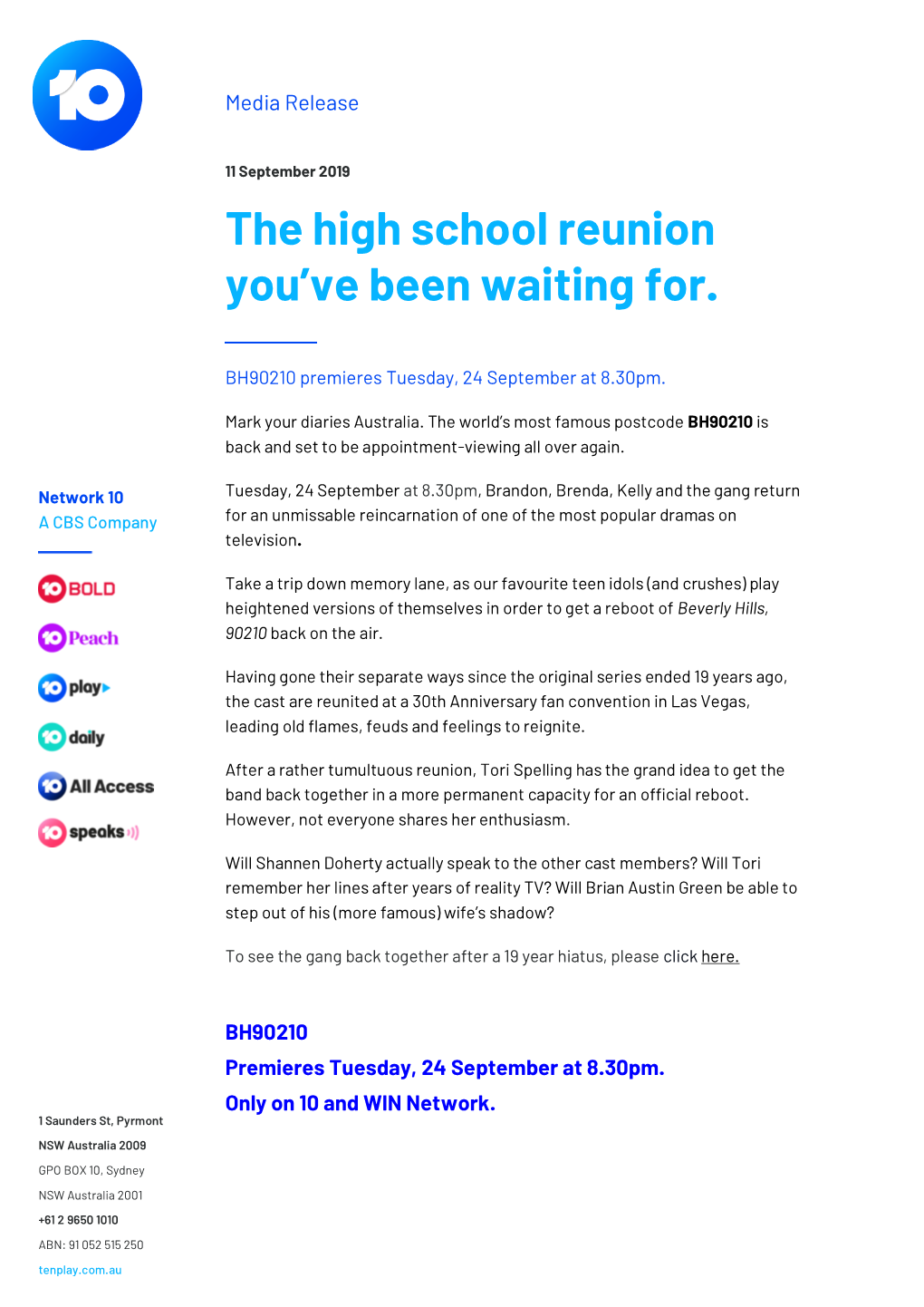 The High School Reunion You've Been Waiting For