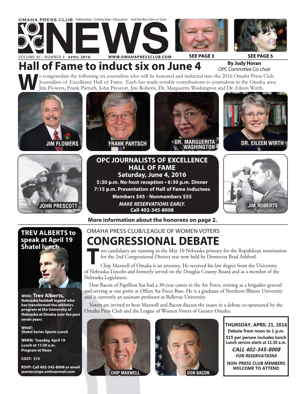 Hall of Fame to Induct Six on June 4 CONGRESSIONAL DEBATE