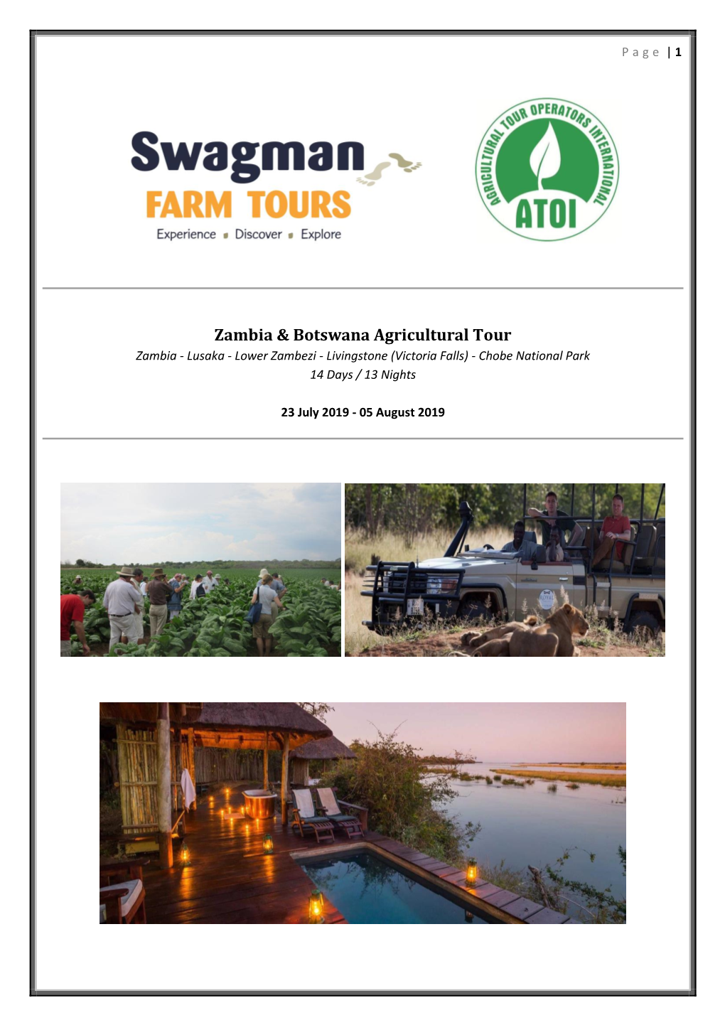 Zambia & Botswana Agricultural Tour