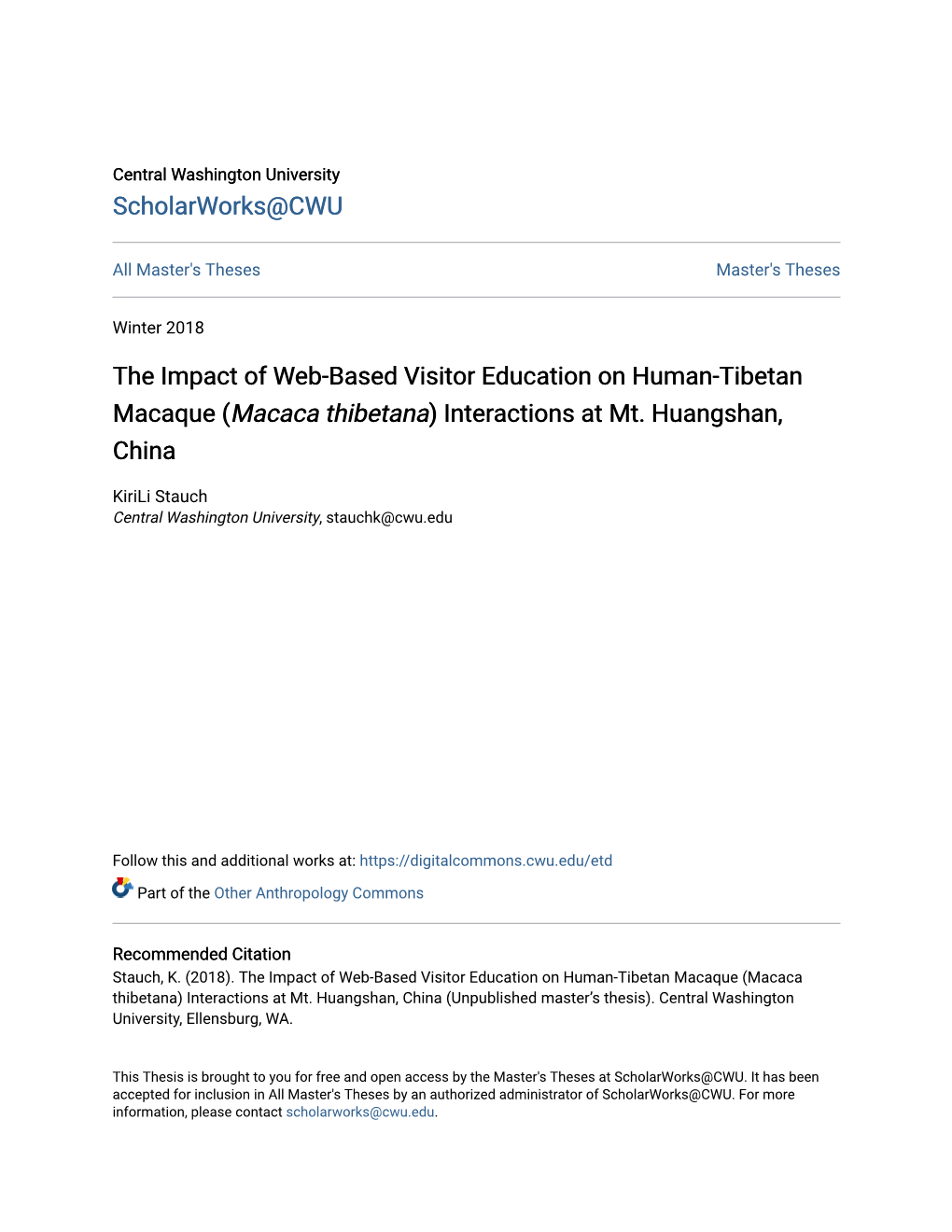 (&lt;I&gt;Macaca Thibetana&lt;/I&gt;) Interactions at Mt