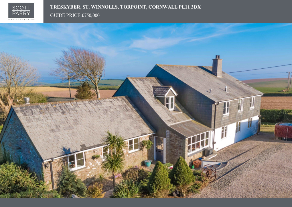 Treskyber, St. Winnolls, Torpoint, Cornwall Pl11 3Dx Guide Price £750,000