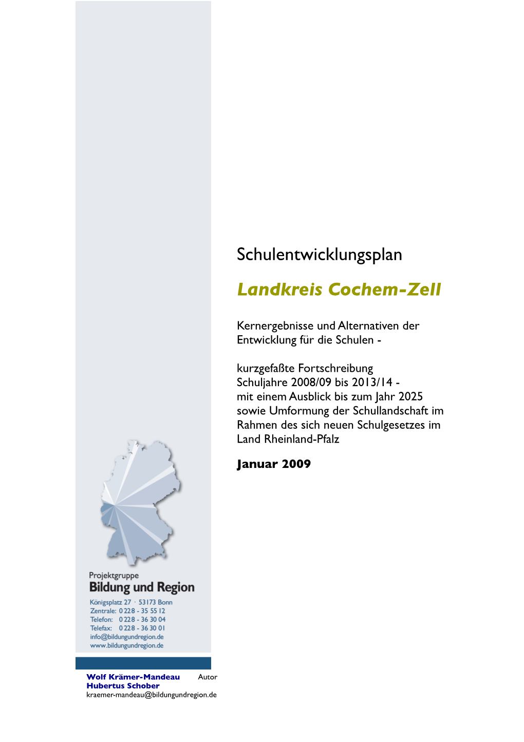 Schulentwicklungsplan Landkreis Cochem-Zell