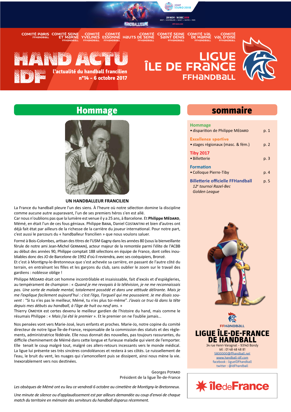 HAND ACTU IDF L'actualité Du Handball Francilien