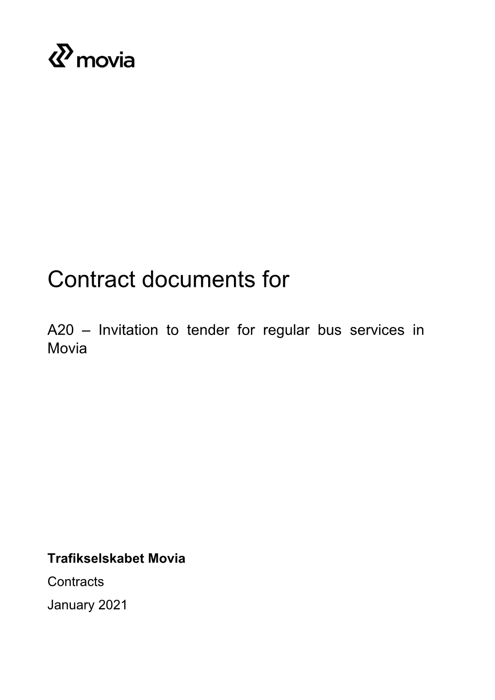 Contract Documents For