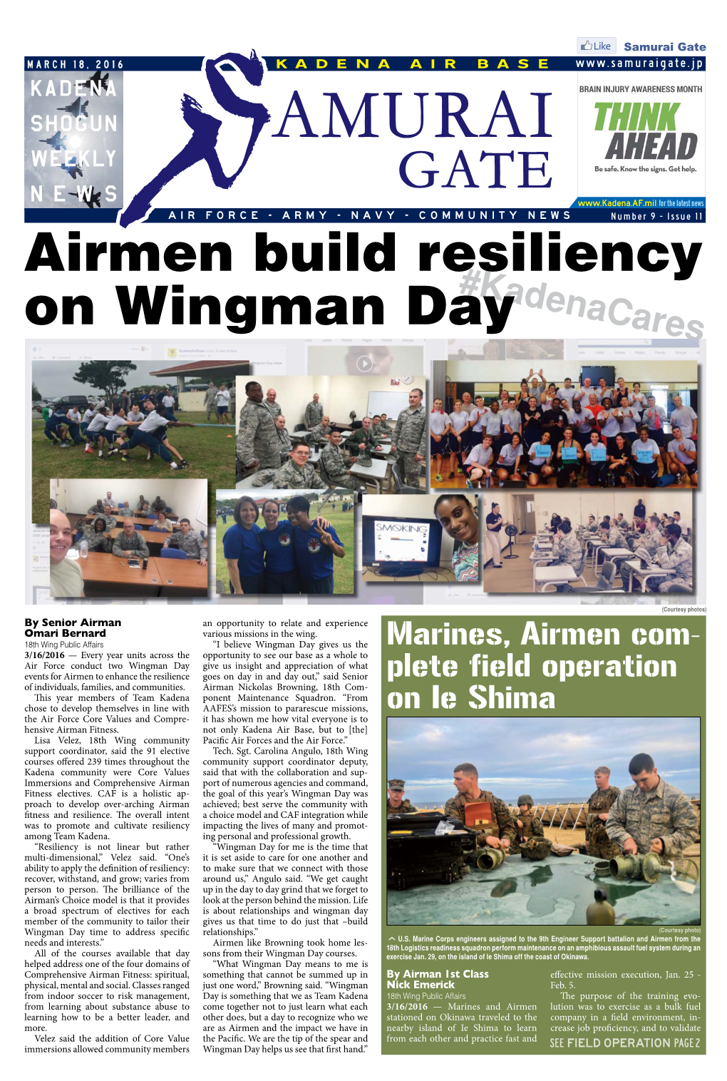 Airmen Build Resiliency on Wingman Day