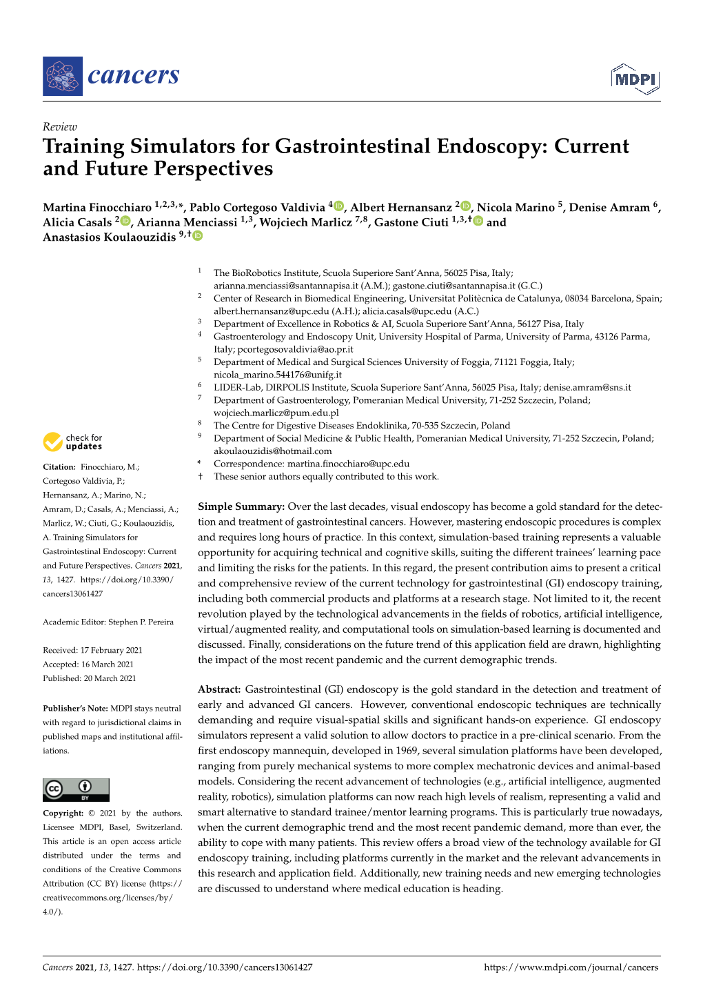 Training Simulators for Gastrointestinal Endoscopy: Current and Future Perspectives