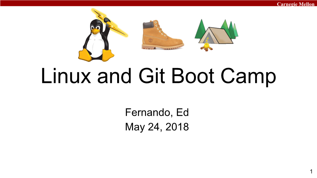 Linux and Git Boot Camp