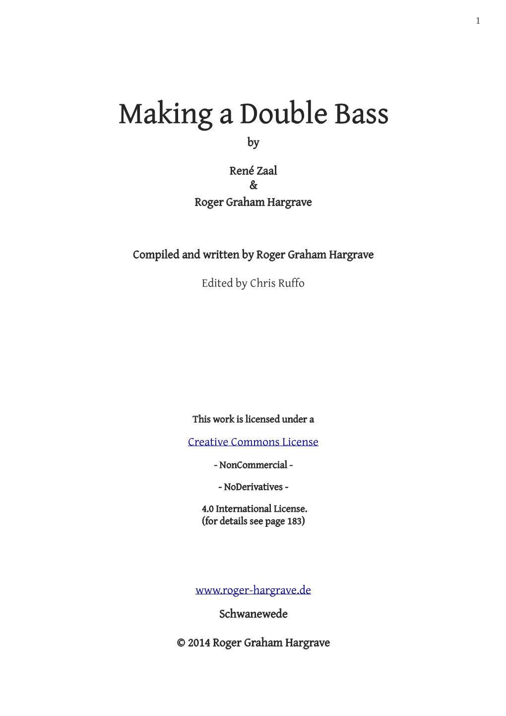 Making a Double Bass By