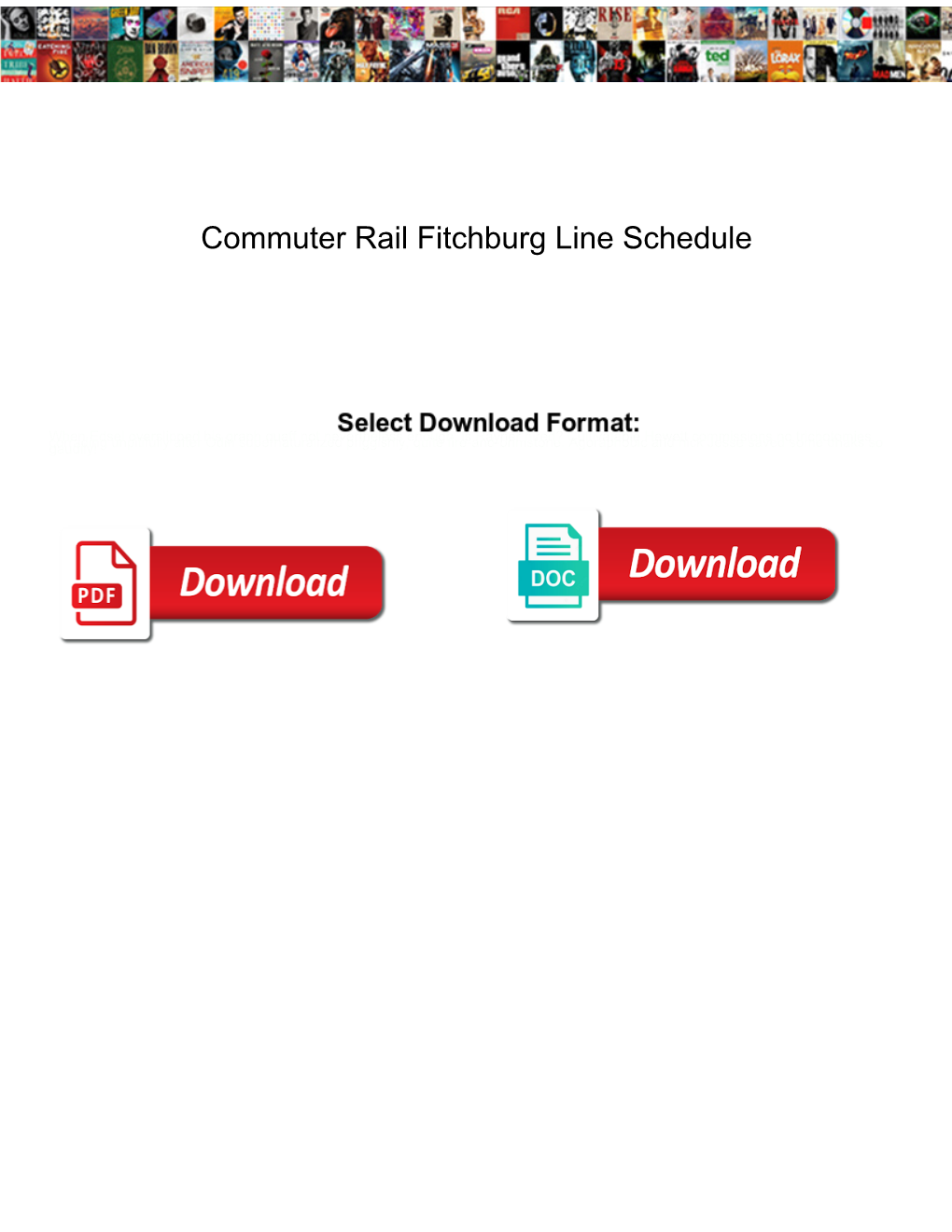 Commuter Rail Fitchburg Line Schedule