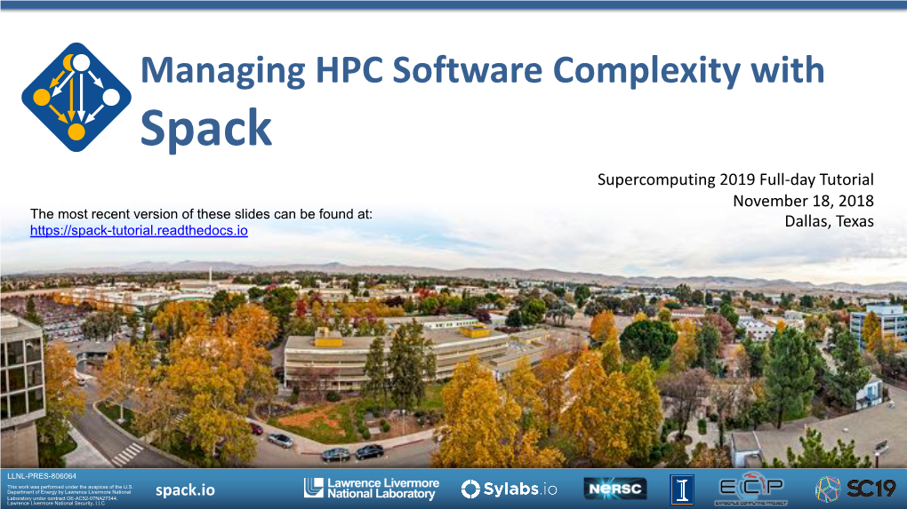Managing HPC Software Complexity With
