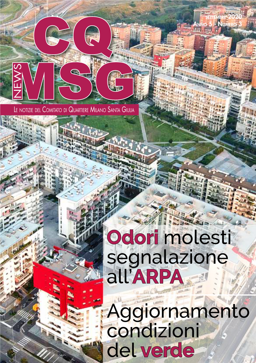 Aggiornamento Condizioni Del Verde Odori Molesti Segnalazione All'arpa