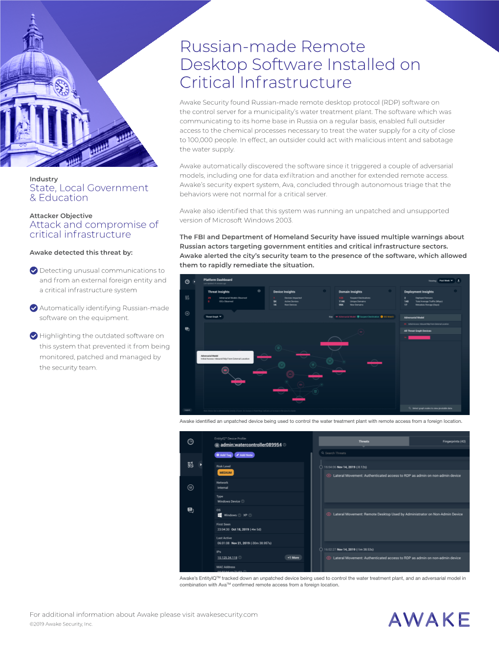 Russian-Made Remote Desktop Software Installed on Critical Infrastructure