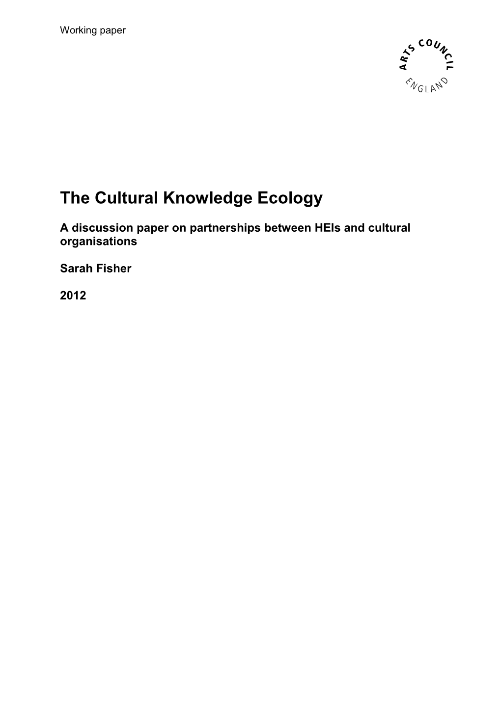 The Cultural Knowledge Ecology