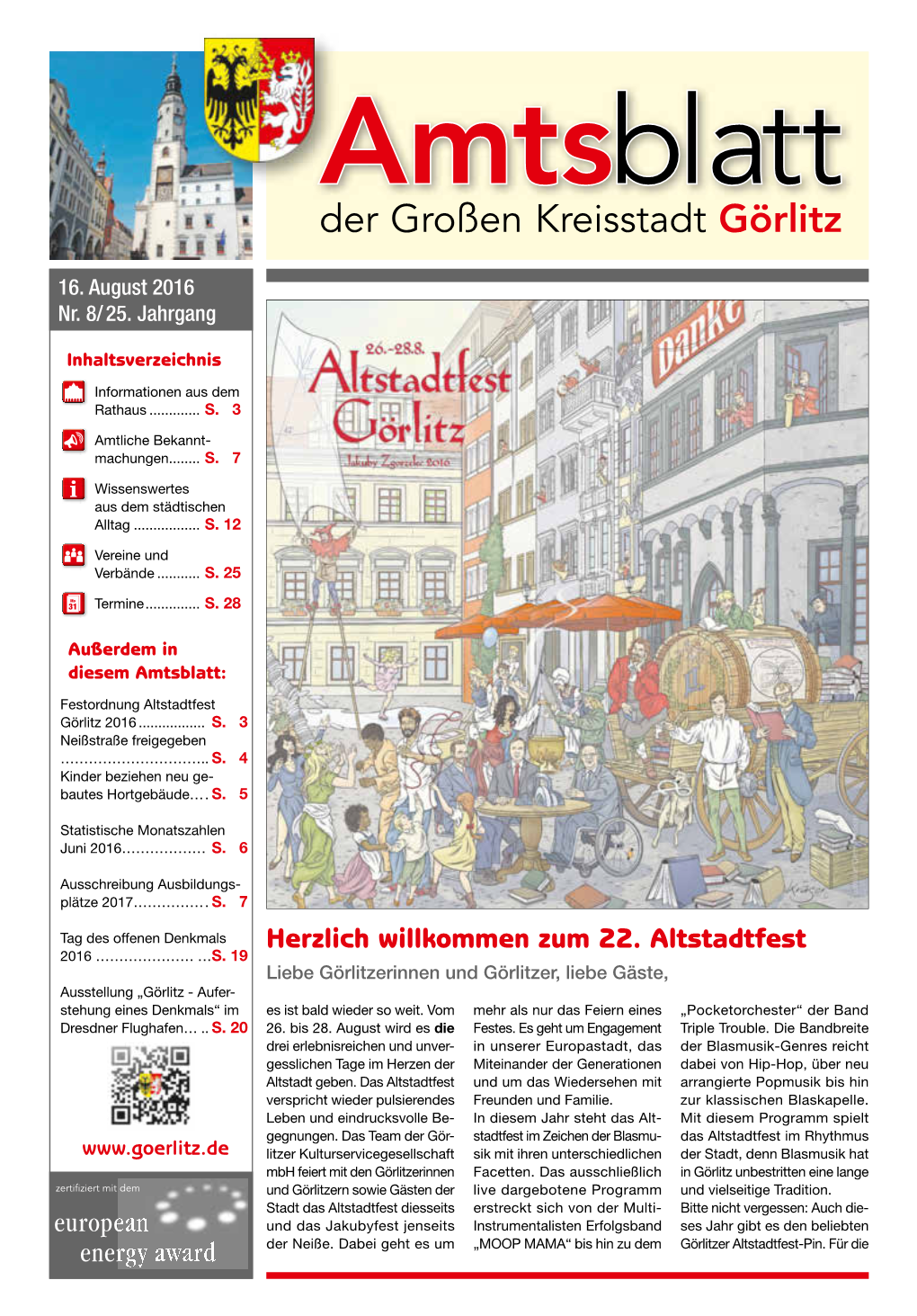 Amtsblatt Der Großen Kreisstadt Görlitz