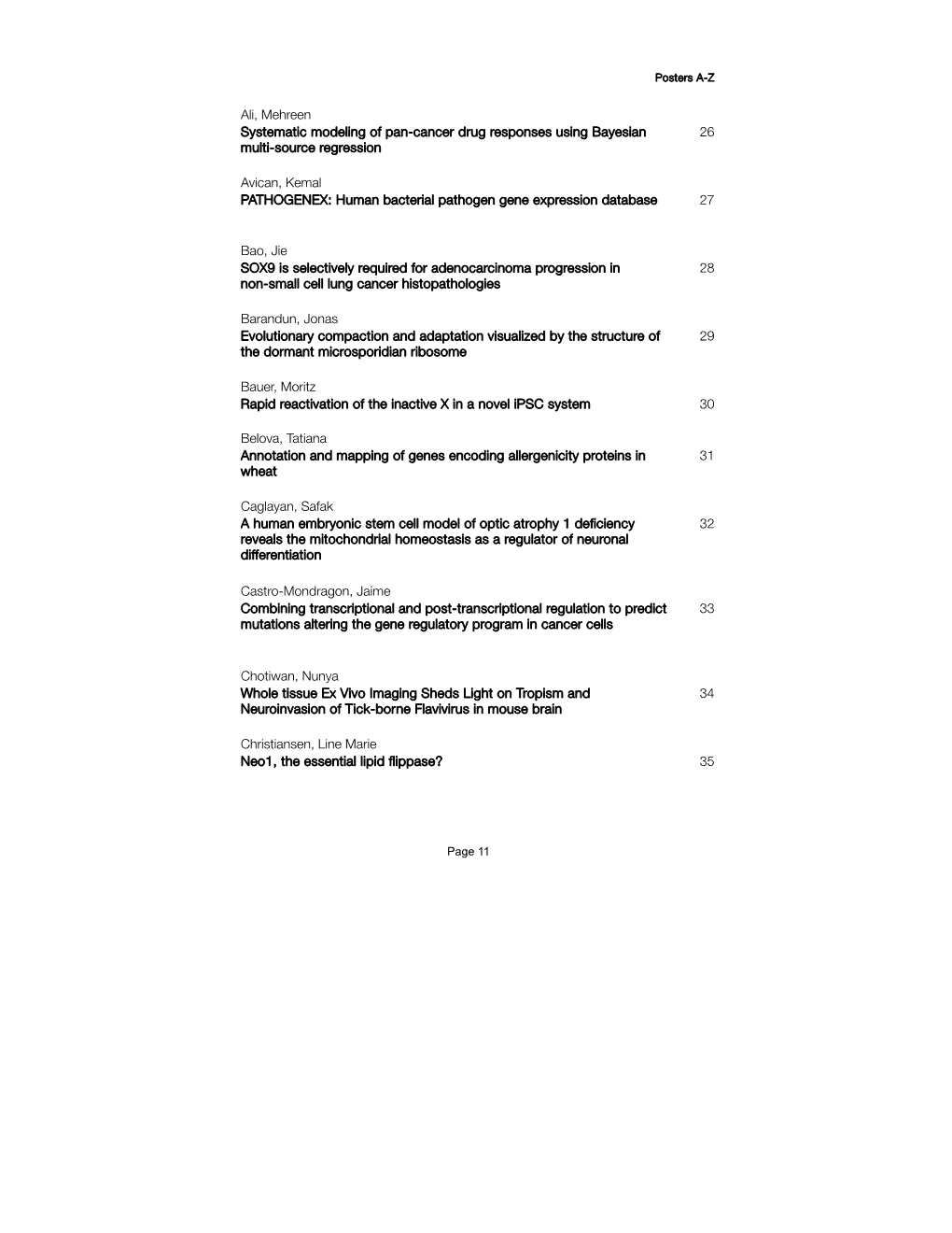 Ali, Mehreen Systematic Modeling of Pan-Cancer Drug Responses Using Bayesian 26 Multi-Source Regression