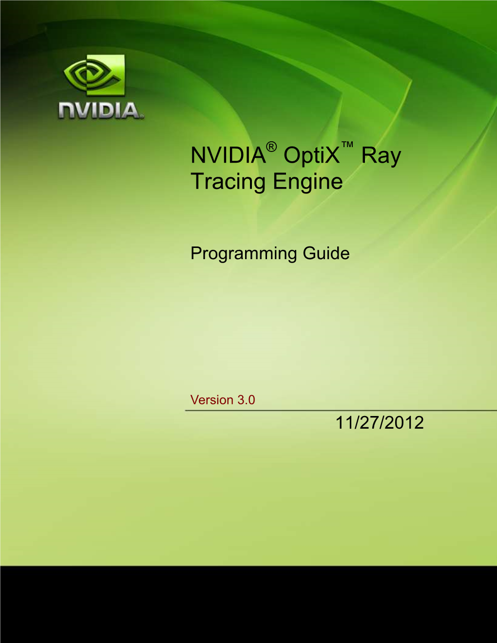 Optix Programming Guide