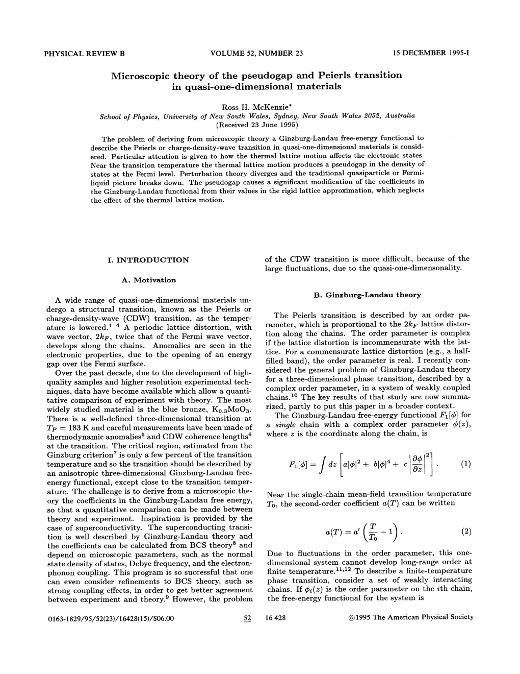 Microscopic Theory of the Pseudogap and Peierls Transition in Quasi-One-Dimensional Materials