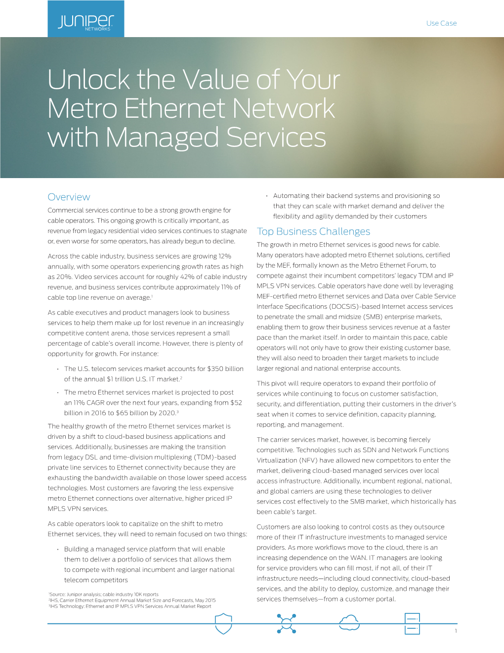 Metro Ethernet Network with Managed Services