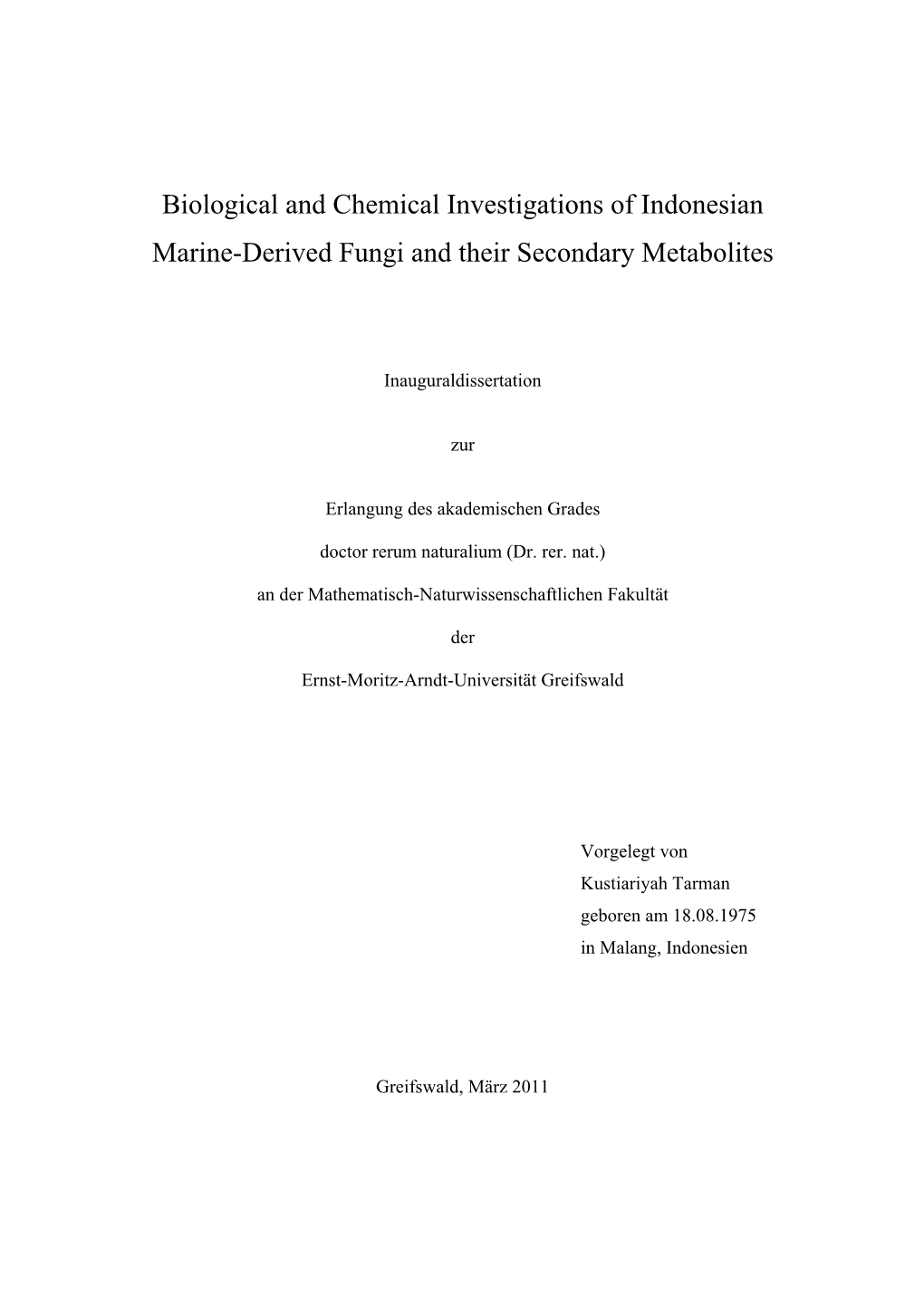 Bioassay-Guided Isolation of Secondary Metabolites