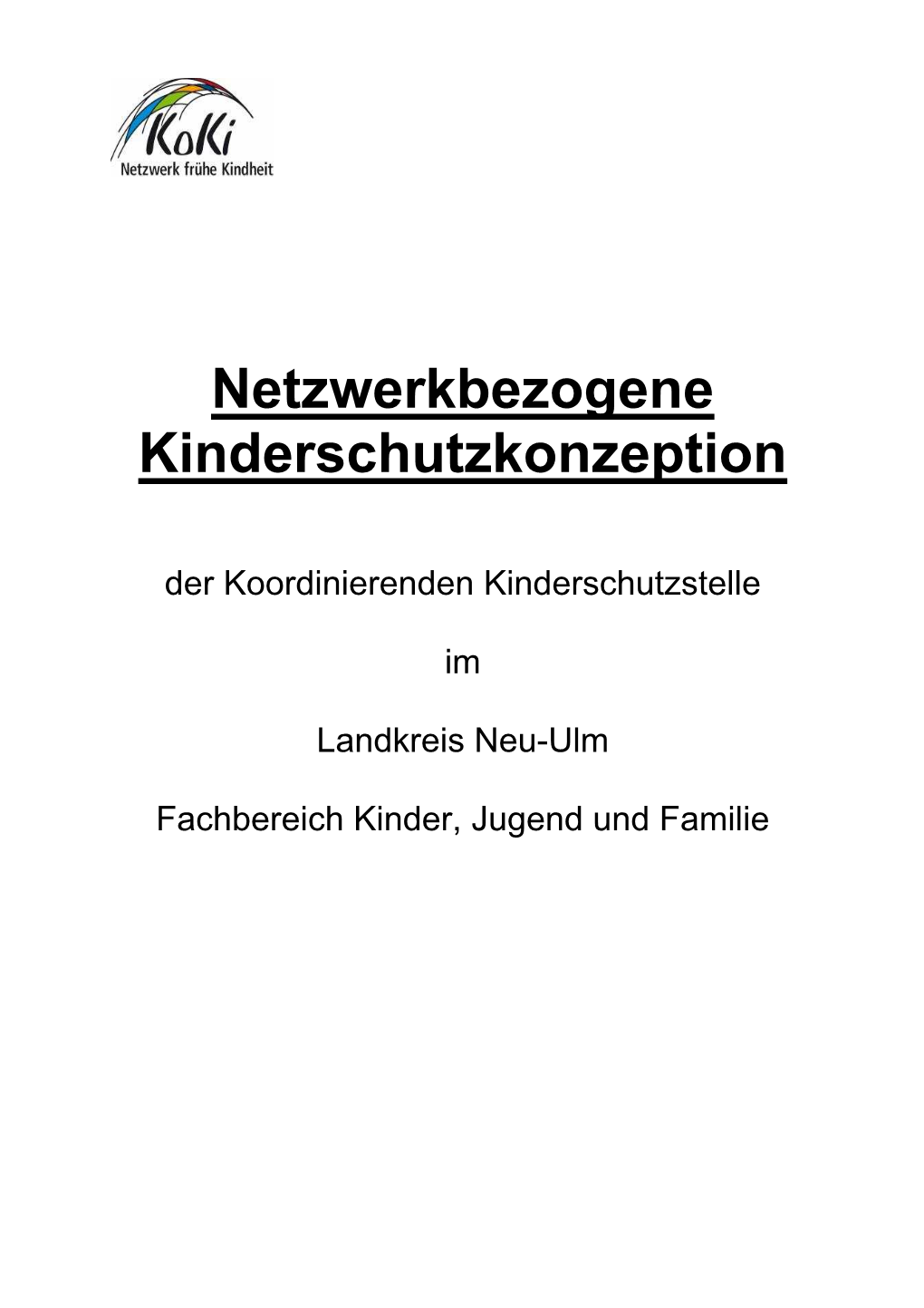 Netzwerkbezogene Kinderschutzkonzeption