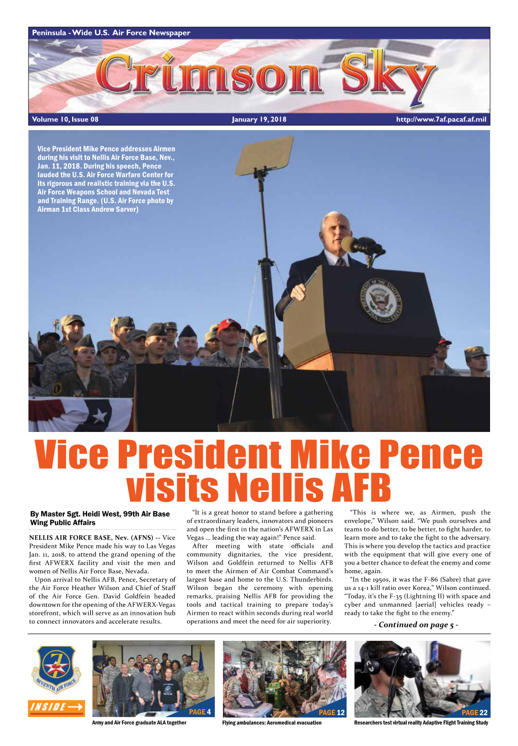 Vice President Mike Pence Visits Nellis AFB by Master Sgt