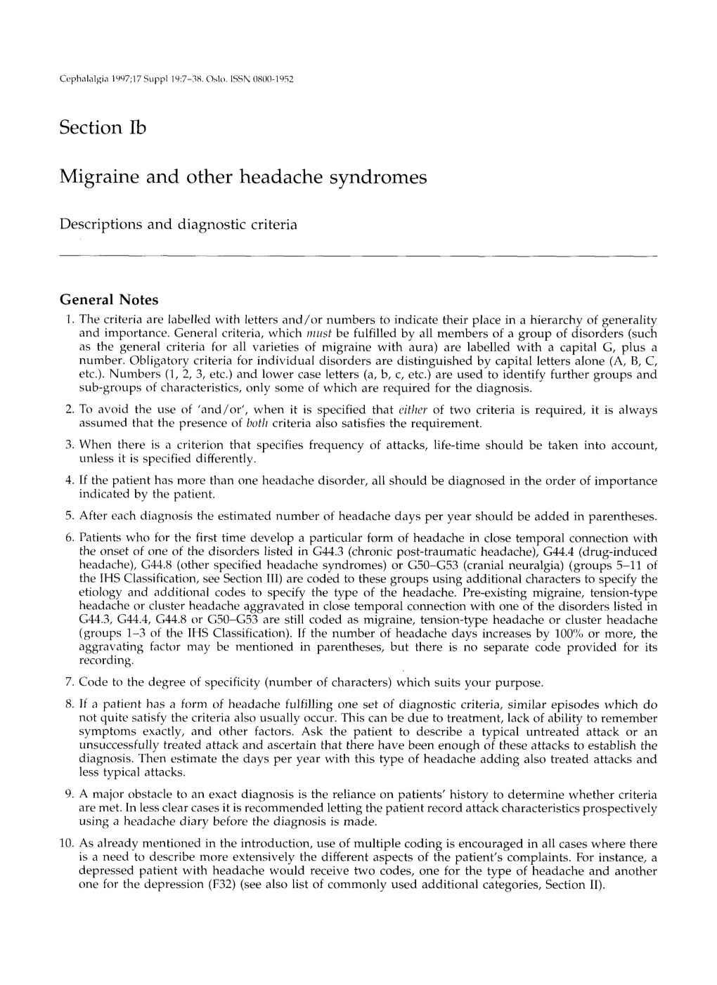 Section Ib Migraine and Other Headache Syndromes