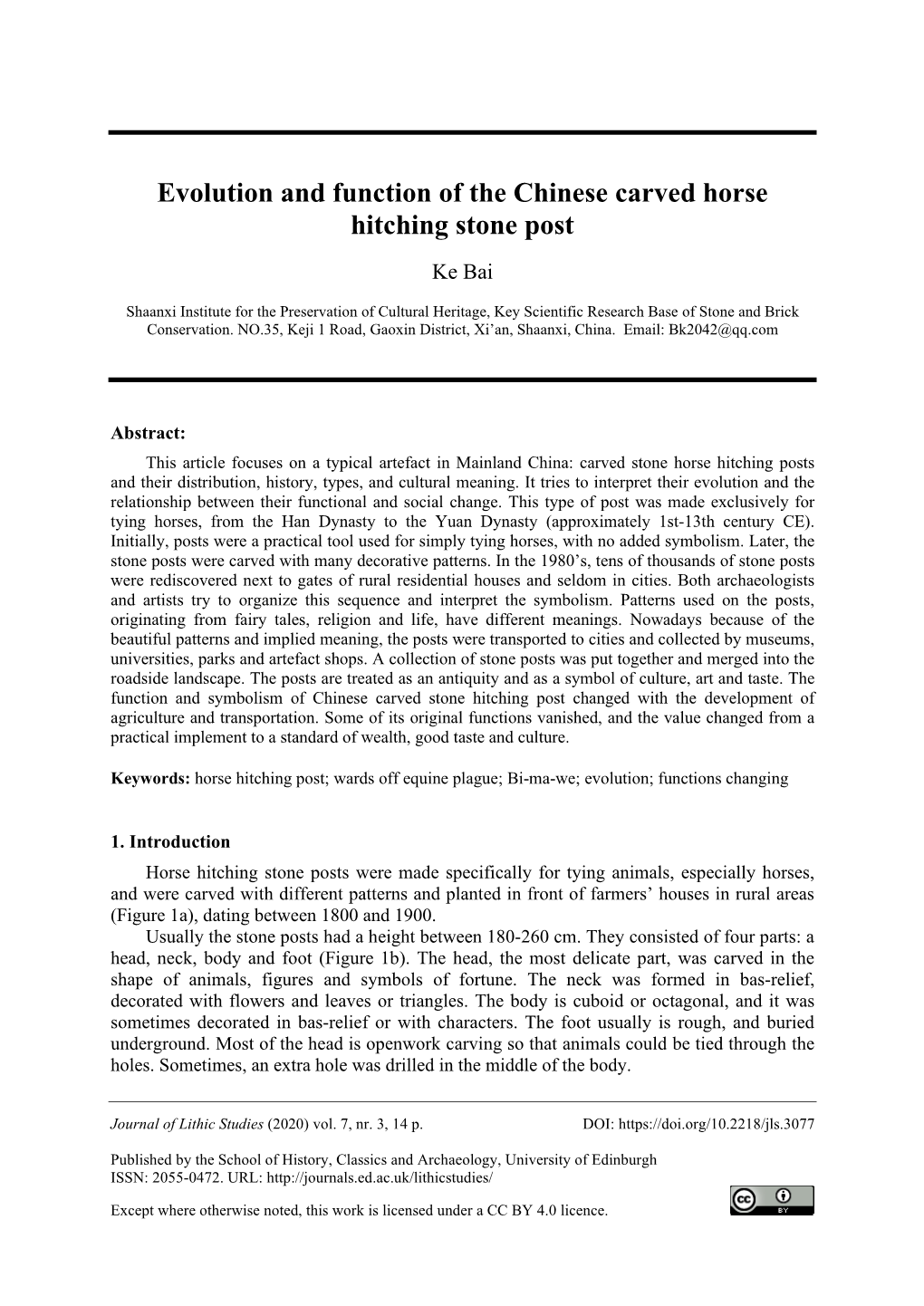 Evolution and Function of the Chinese Carved Horse Hitching Stone Post Ke Bai