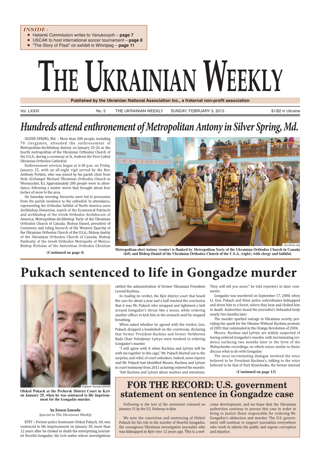 Pukach Sentenced to Life in Gongadze Murder