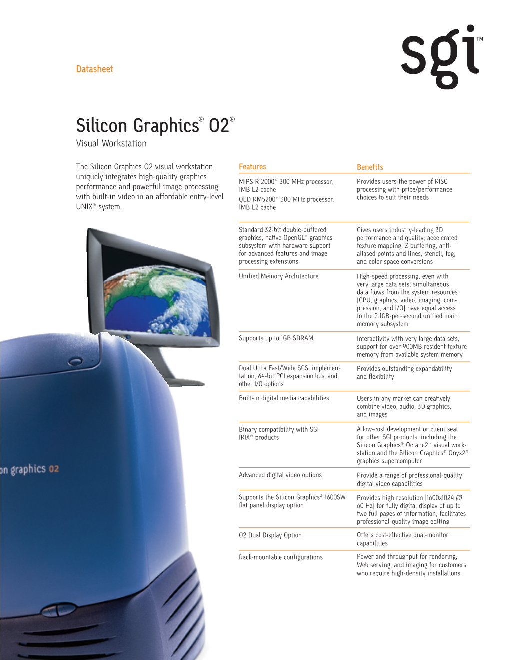 Silicon Graphics® O2® Visual Workstation