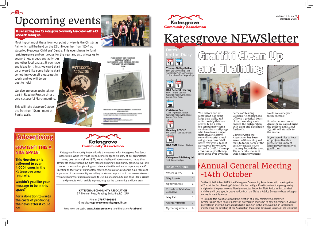 Katesgrove News Summer 2015