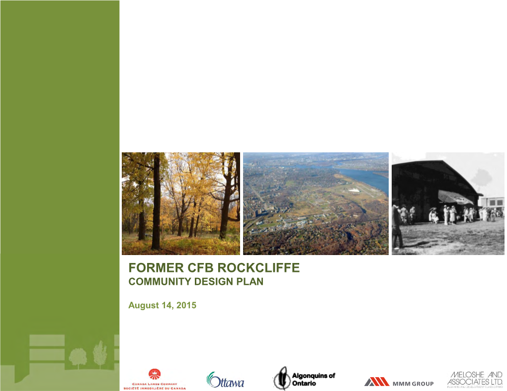 Former Cfb Rockcliffe Community Design Plan