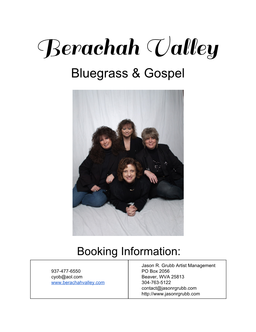 Berachah Valley Bluegrass & Gospel