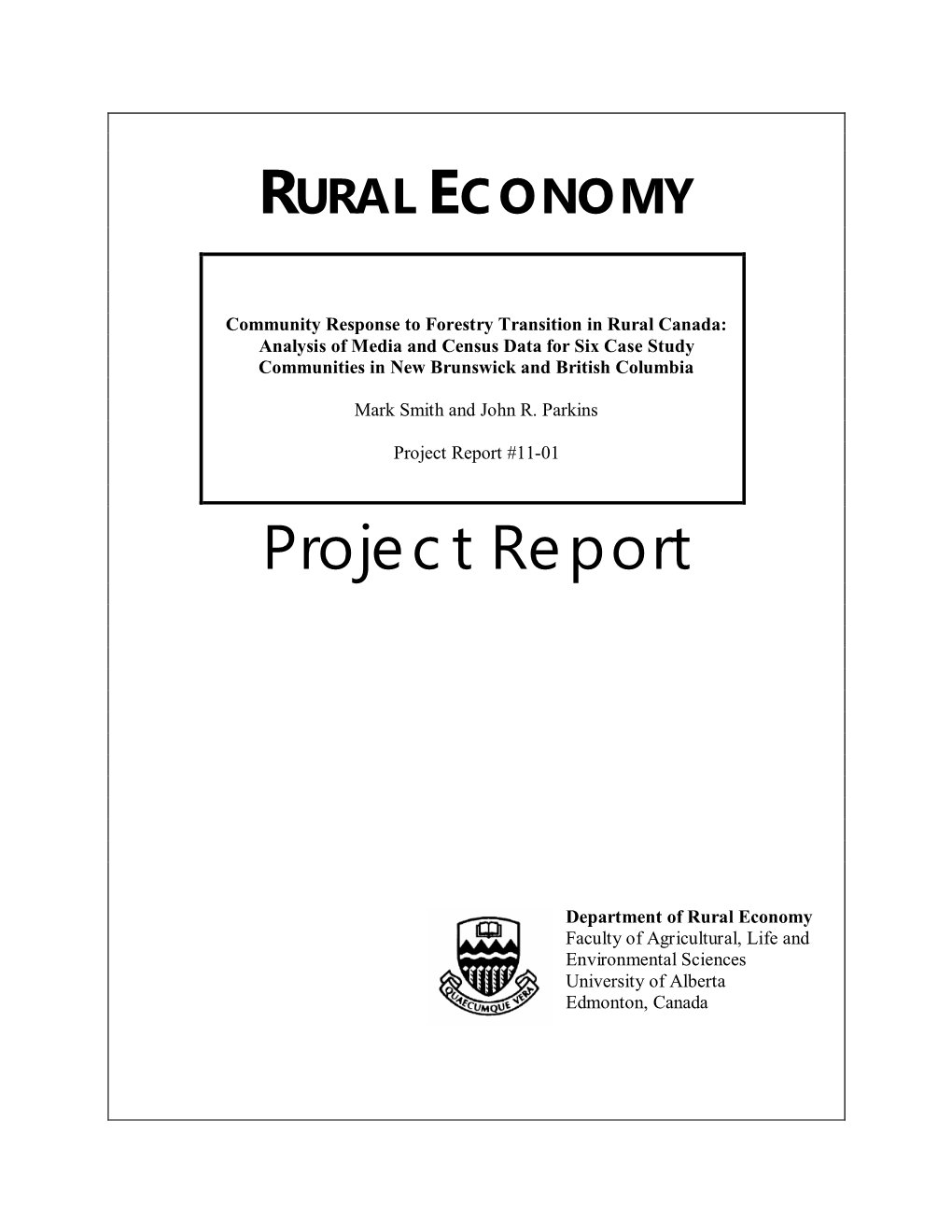 Rural Economy