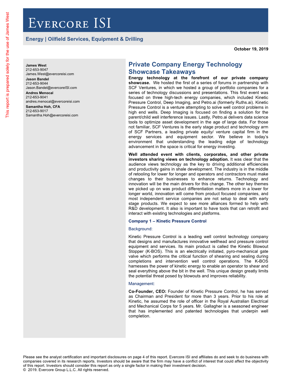 Private Company Energy Technology Showcase Takeaways