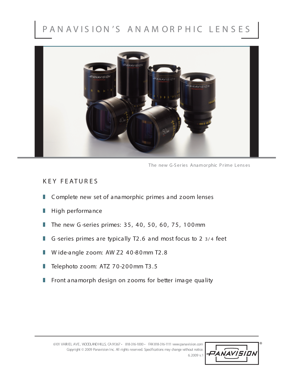 Panavision's Anamorphic Lenses