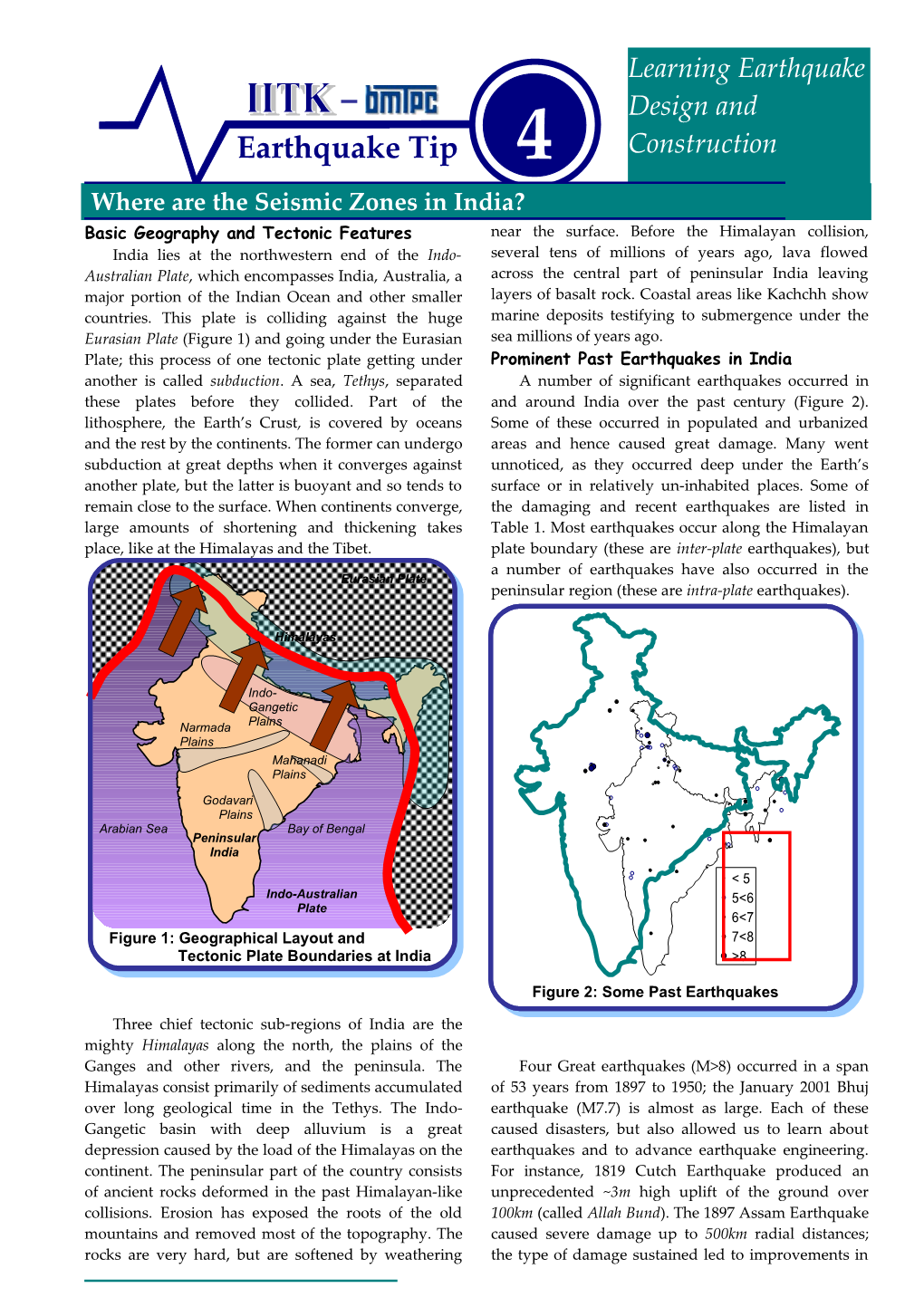 Where Are the Seismic Zones in India? Page 2