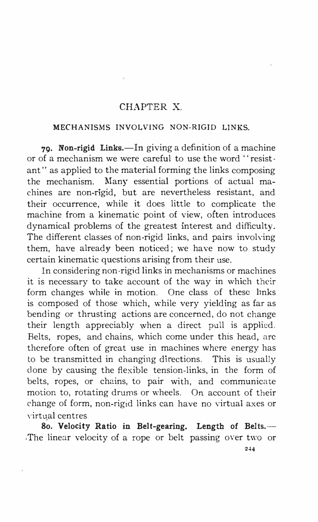 Velocity Ratio in Chain- and Rope-Gearing.-Rope­ and Chain--Gearing Is Extensively Used for the Transmis- KINEMATICS of MACHINES