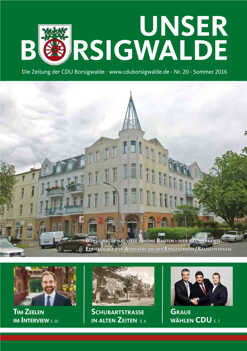 UNSER B RSIGWALDE Die Zeitung Der CDU Borsigwalde - - Nr