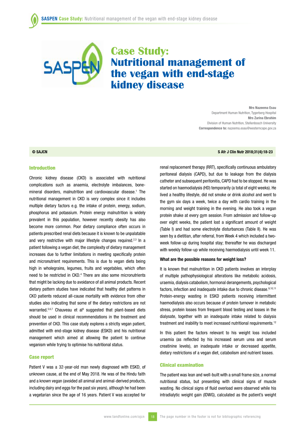 Nutritional Management of the Vegan with End-Stage Kidney Disease