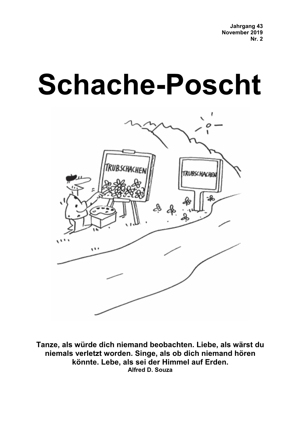 Schache-Poscht November 2019